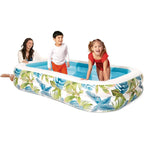 Intex 57177 Tropical Swim Center Inflatable Family Pool: 159 Gallon Capacity – 90" x 60" x 19"