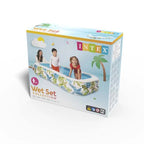 Intex 57177 Tropical Swim Center Inflatable Family Pool: 159 Gallon Capacity – 90" x 60" x 19"