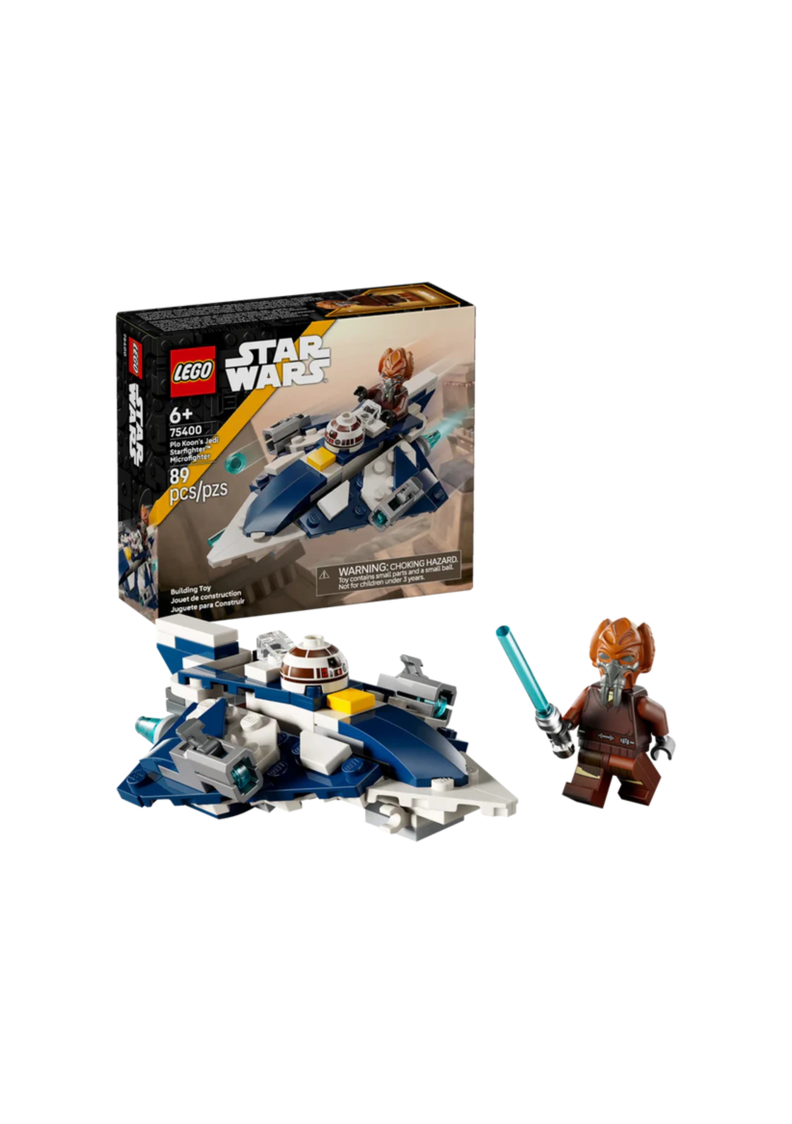 Lego 75400 Star Wars Plo Koon's Jedi Starfighter Microfighter (89 Pieces)
