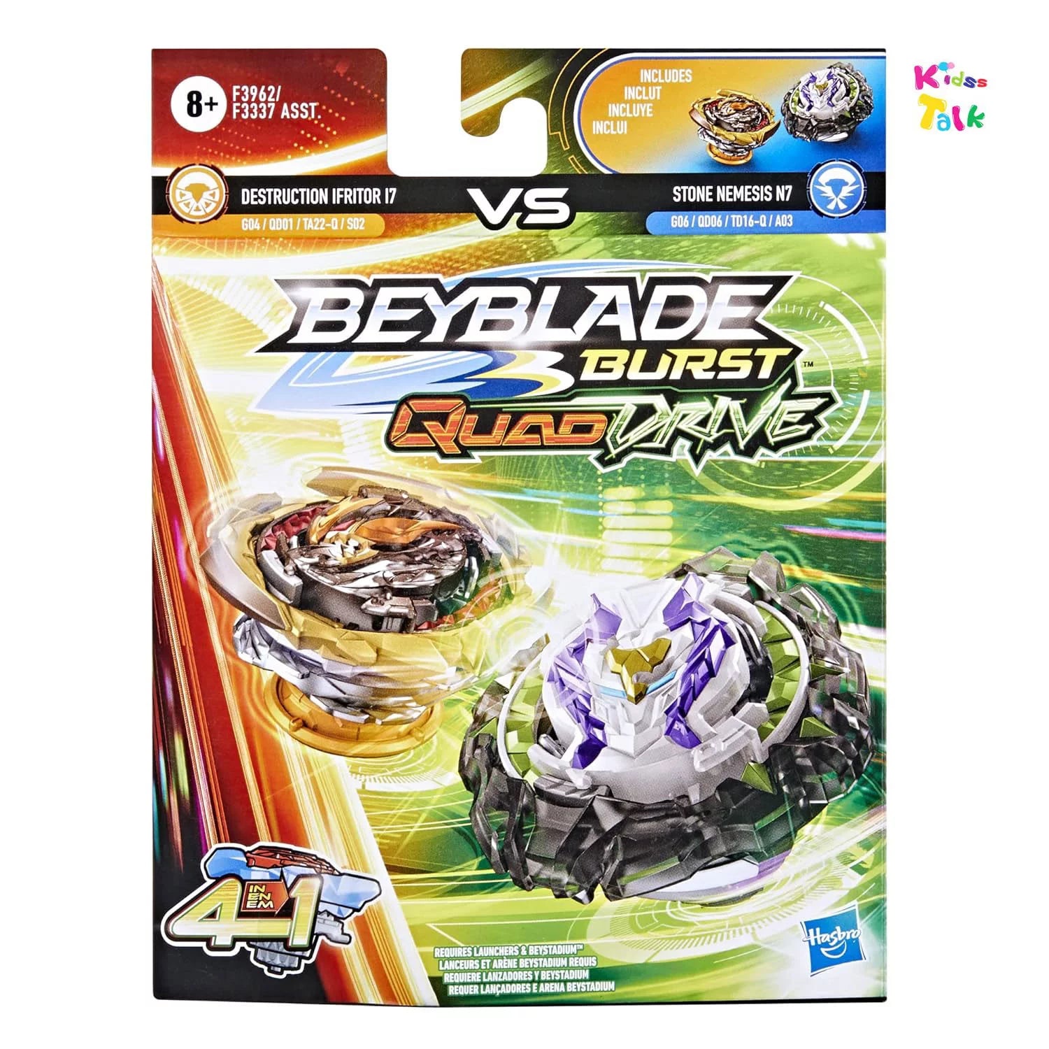 Hasbro Bey Stone Nemesis N7 Dstr Ifritor I7  Byblade