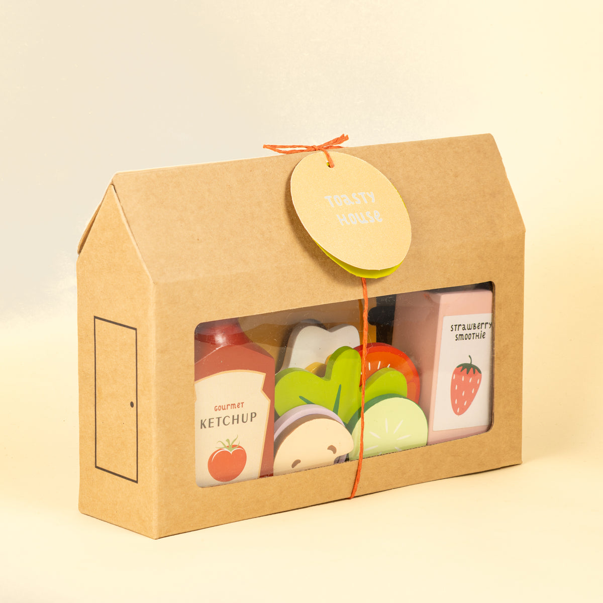 Playblox 'Toasty House' Wooden Breakfast Play Set - Pretend Play