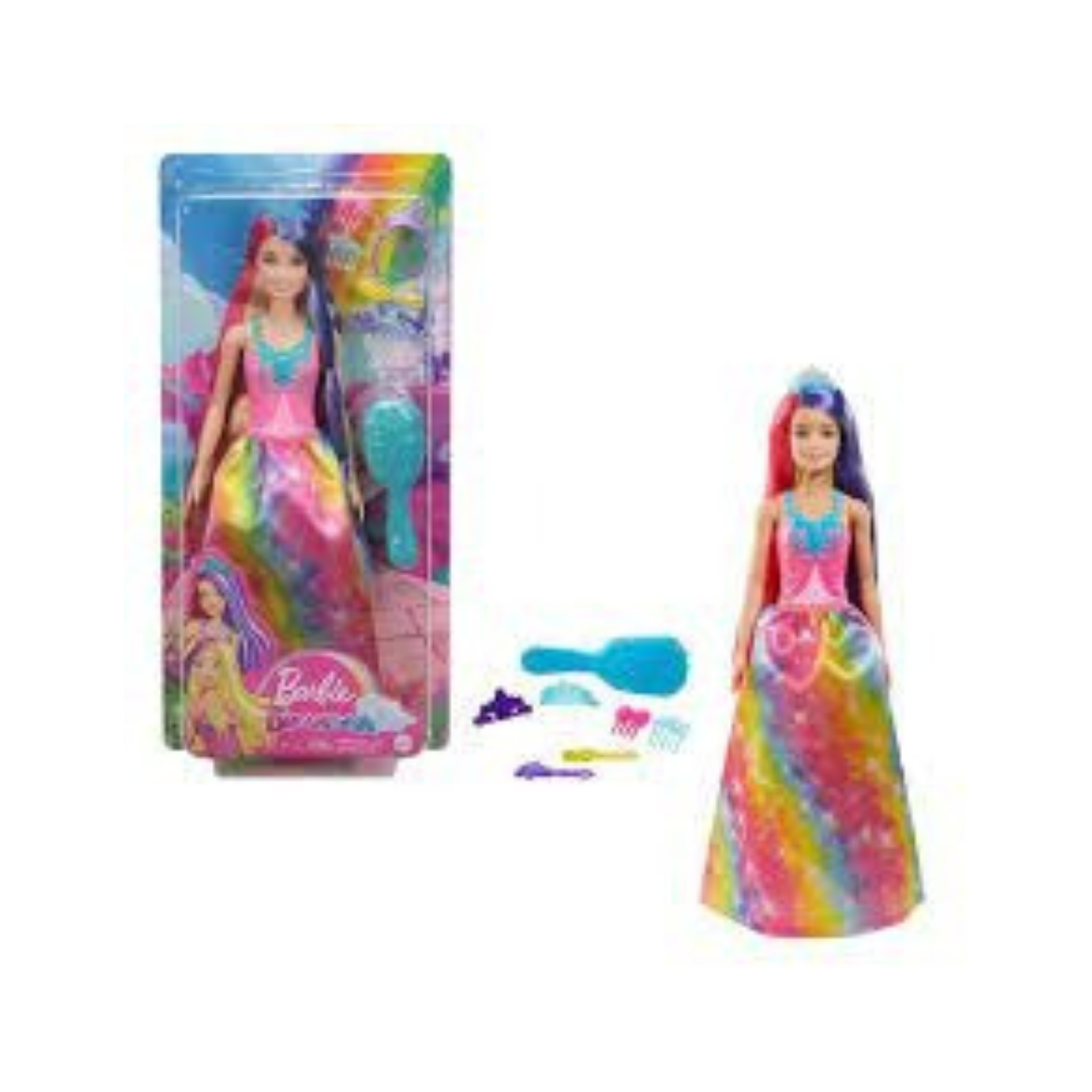 Mattel Barbie Dreamtopia Princess Doll with Two-Tone Fantasy Hair and Accessories