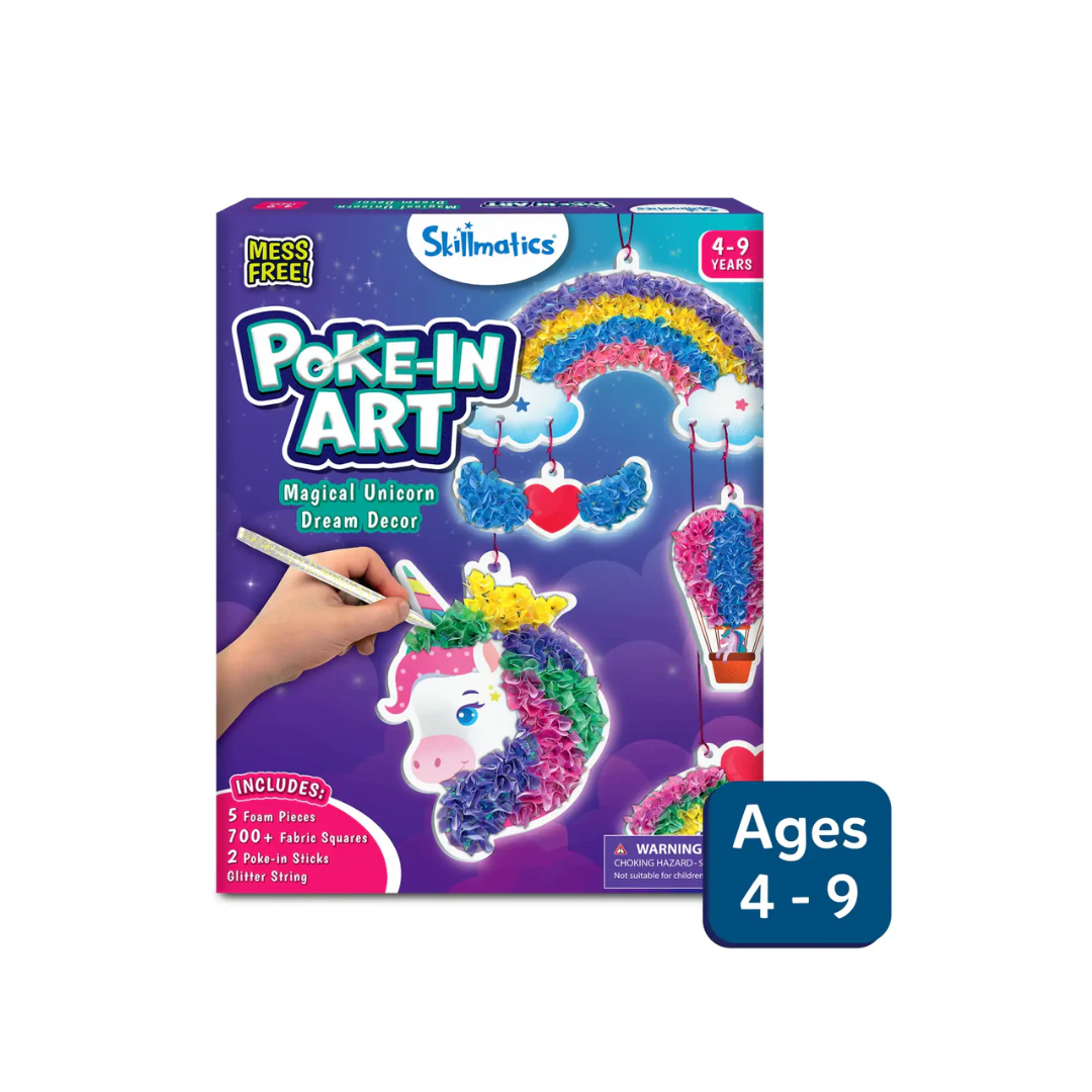 Skillmatics Art & Craft Activity - Poke-in Art Magical Unicorn Dream Decor, Mess-Free