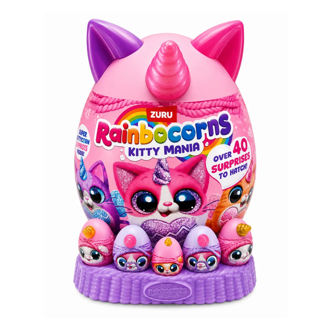 ZURU Rainbocorns Kitty Mania Surprise Egg – Over 40 Surprises to Hatch