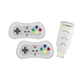 Sameo Micro Genius 2.0 White 8-Bit HDMI Gaming Console 800 Built-in Classic Games Dual Wireless Controllers