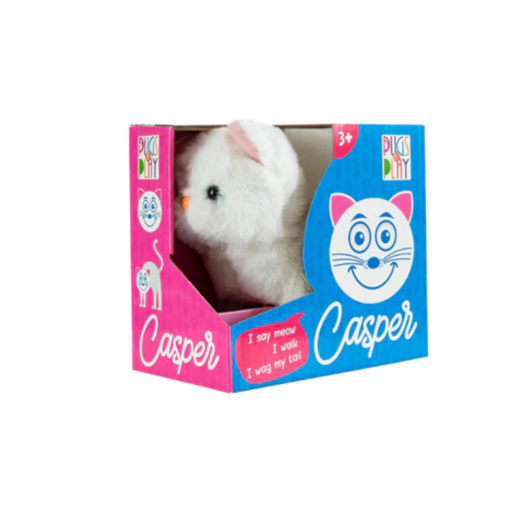 Pugs Play Casper Walking Cat