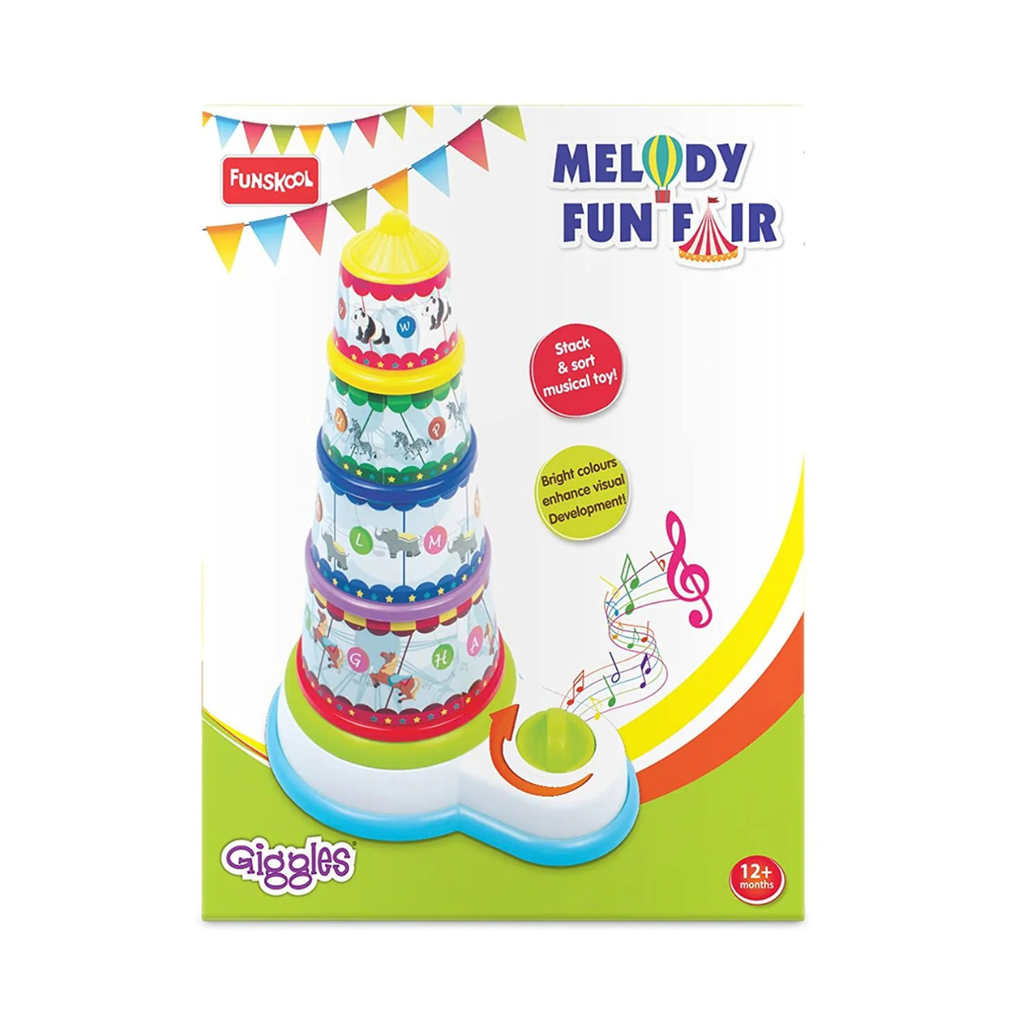 Funskool Giggles Melody Funfair , Multicolour Musical Stacking Toy