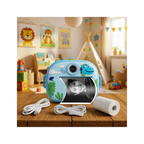 Rainbow Toys Instant Print Camera for Kids 1080P HD Digital Camera with Video Recording, Built-in Printer Assorted Color
