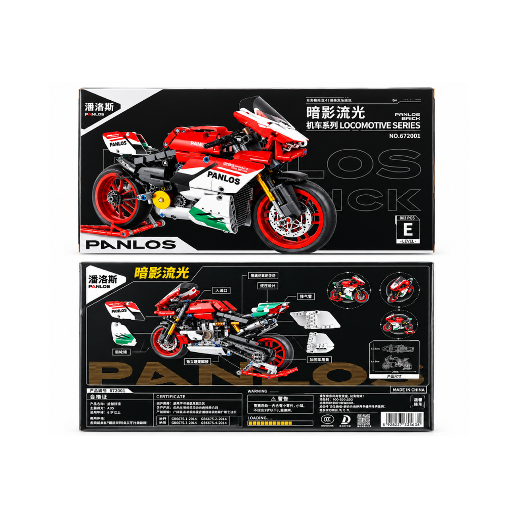 Panlos Panigale R Final Edition Motorcycle Building Blocks Set – 803 Pcs