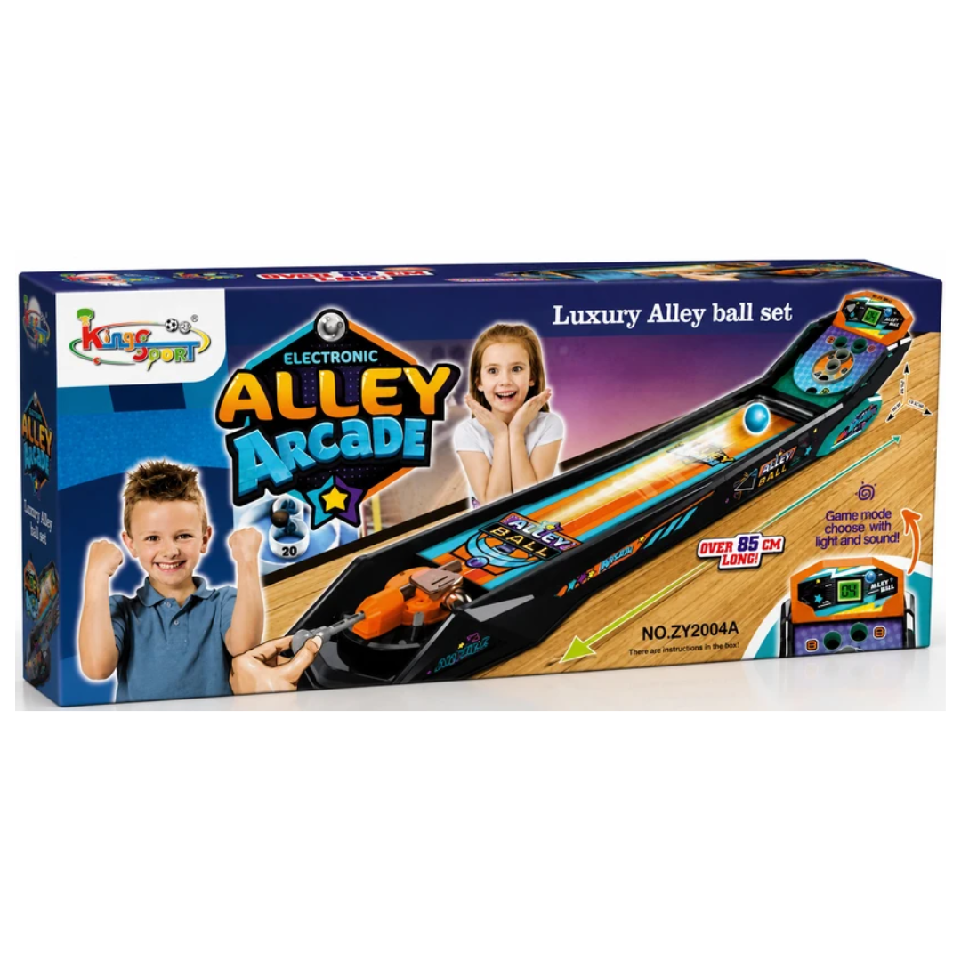 Electronic Alley Arcade Ball Game – Luxury Alley Ball Set with Light, Sound & Electronic Scoring