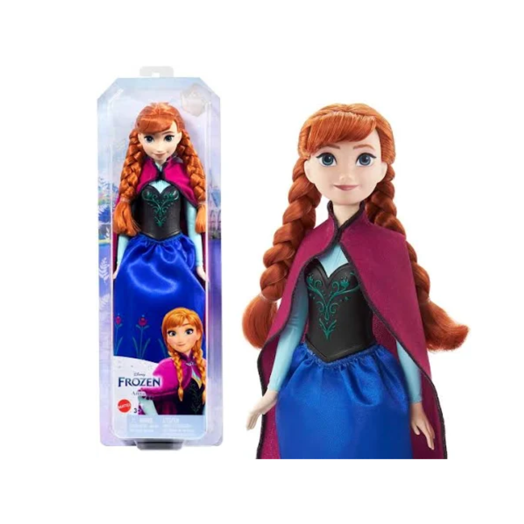 Mattel Disney Frozen Toys Anna Fashion Doll with Signature Look