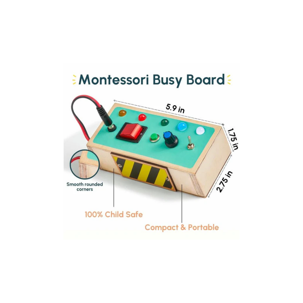 Curious Cub Montessori Busy Board For Toddlers