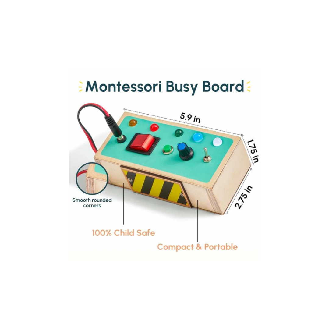 Curious Cub Montessori Busy Board For Toddlers