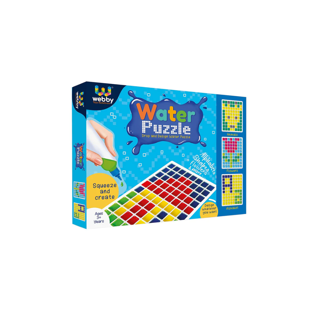 Webby DIY Art and Craft Drop and Design Water Puzzle with Tray