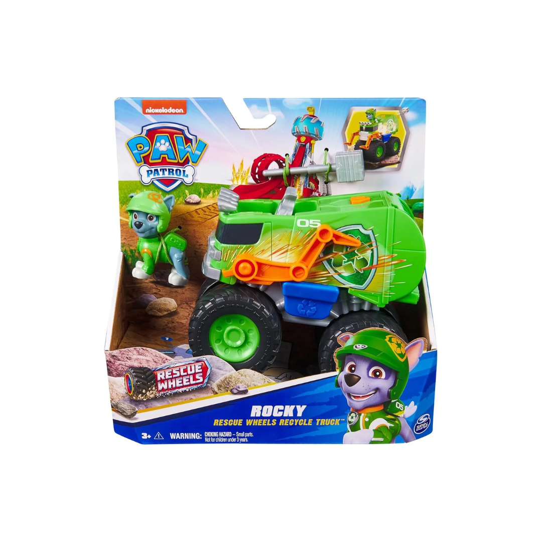 Winmagic Paw Patrol Rocky Rescue Wheels - Collectable Action Car Figure