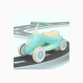 R for Rabbit Speedster Zoomy Push Ride on Car  Blue Grey