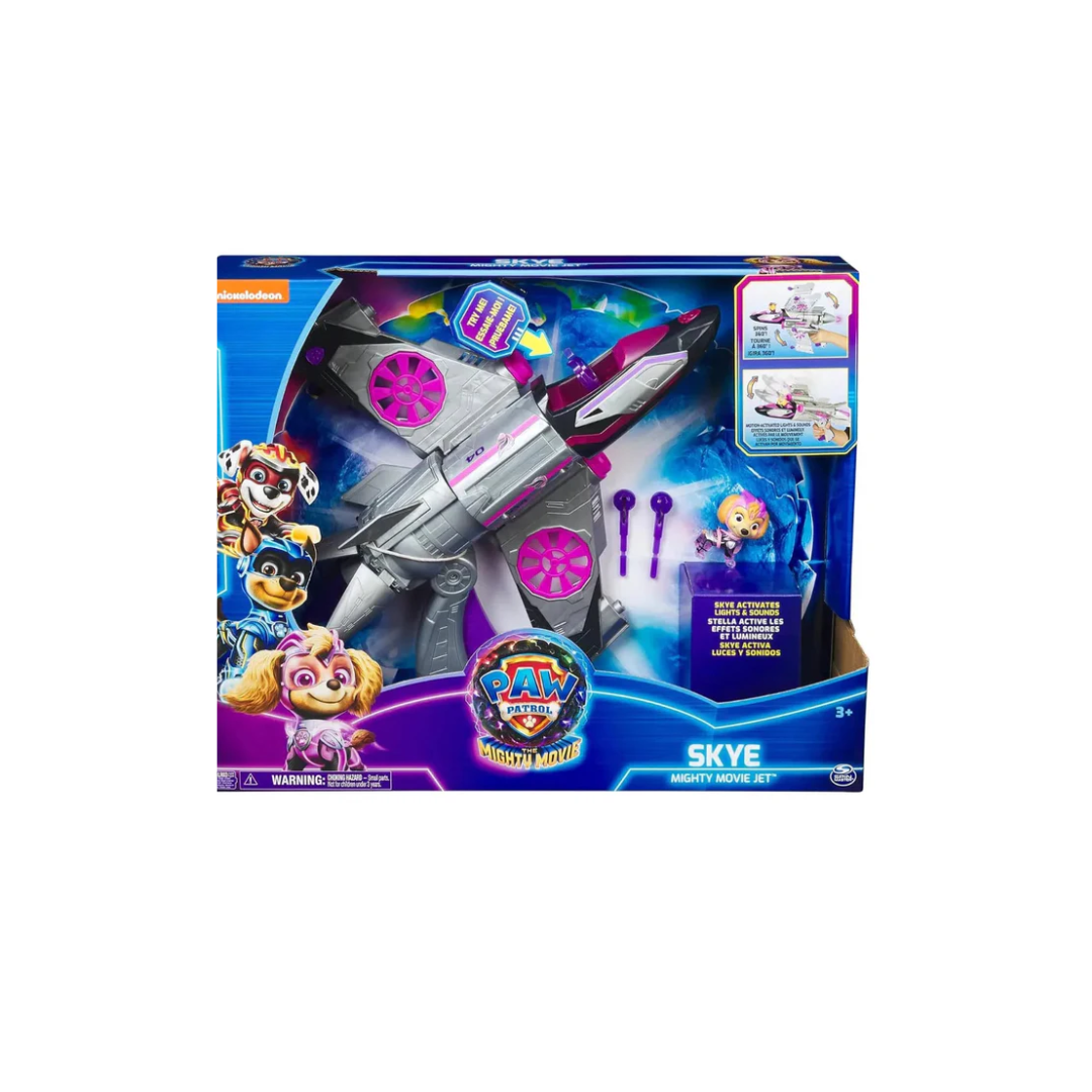 Win Magic PAW Patrol Skye’s Mighty Movie Jet with Lights and Sounds