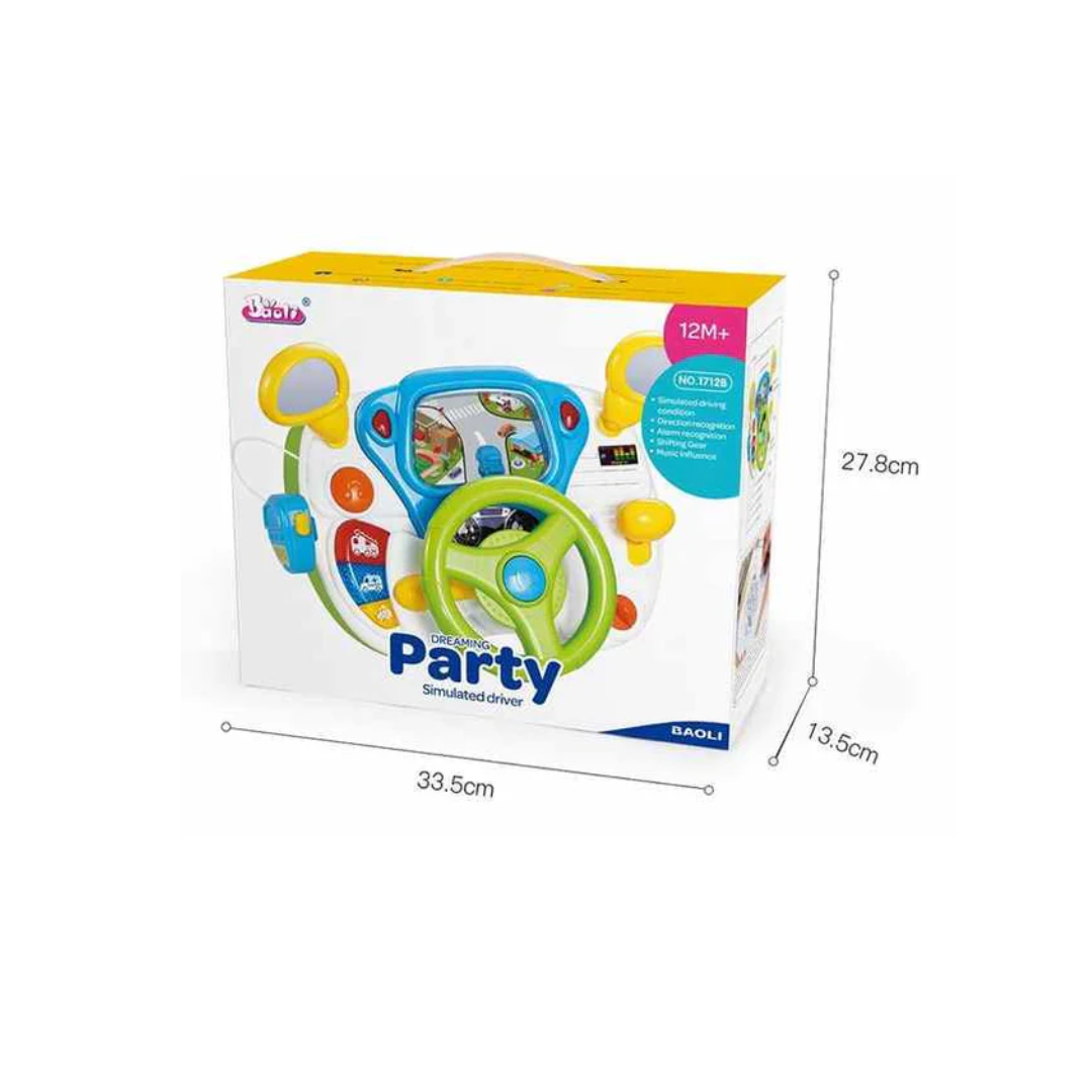 Rainbow Toys Interactive Driving Toy for Babies Sensory Play Steering Wheel Toy