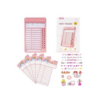 Senmu Habit Tracker Chart, Plastic Checklist Board with 15 Detachable Cardstock to Do List