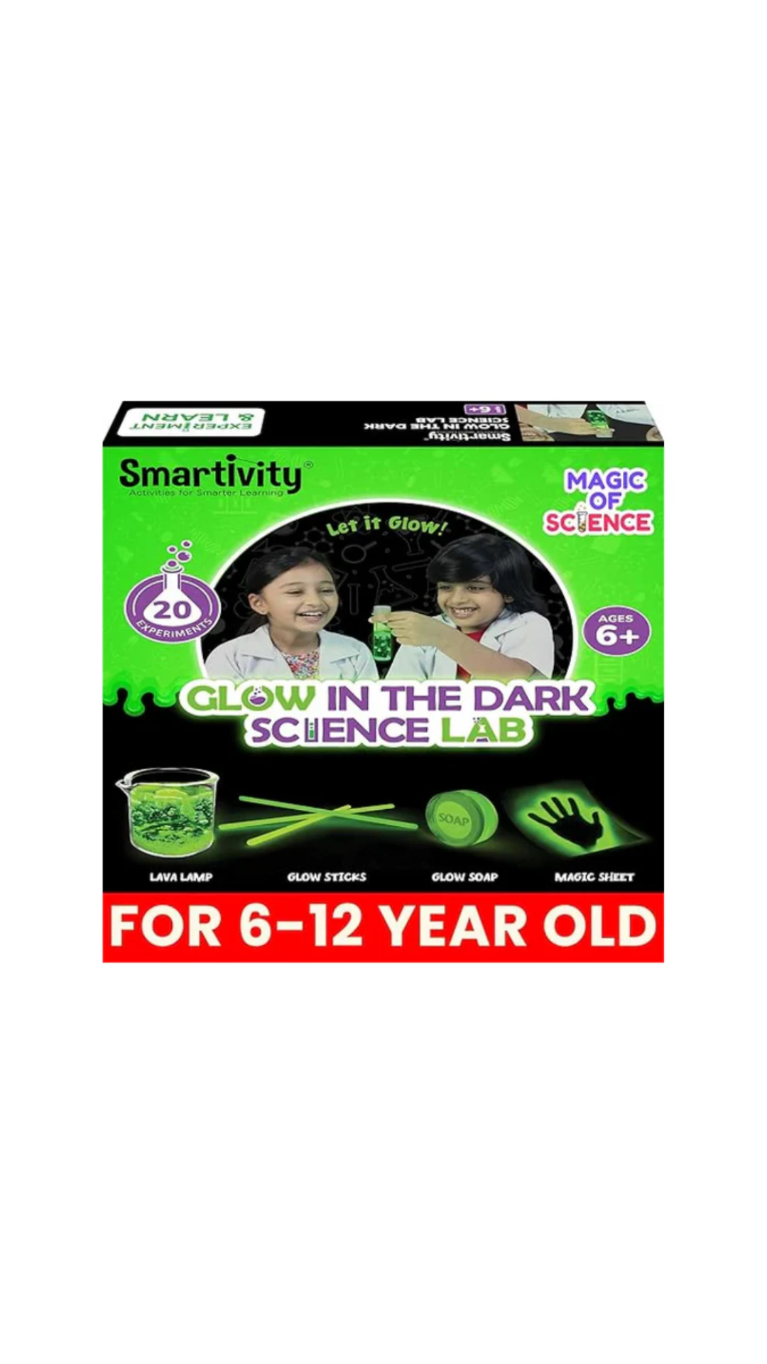 Smartivity Glow Magic Science Experiment Kit for Kids