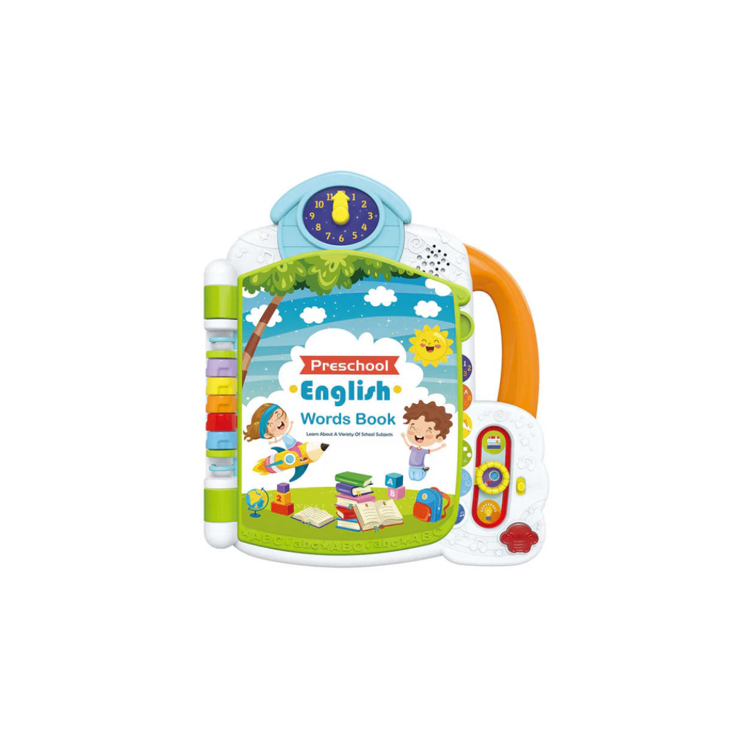 Kids Melody Preschool English Words Book Educational Learning Toys for Toddler