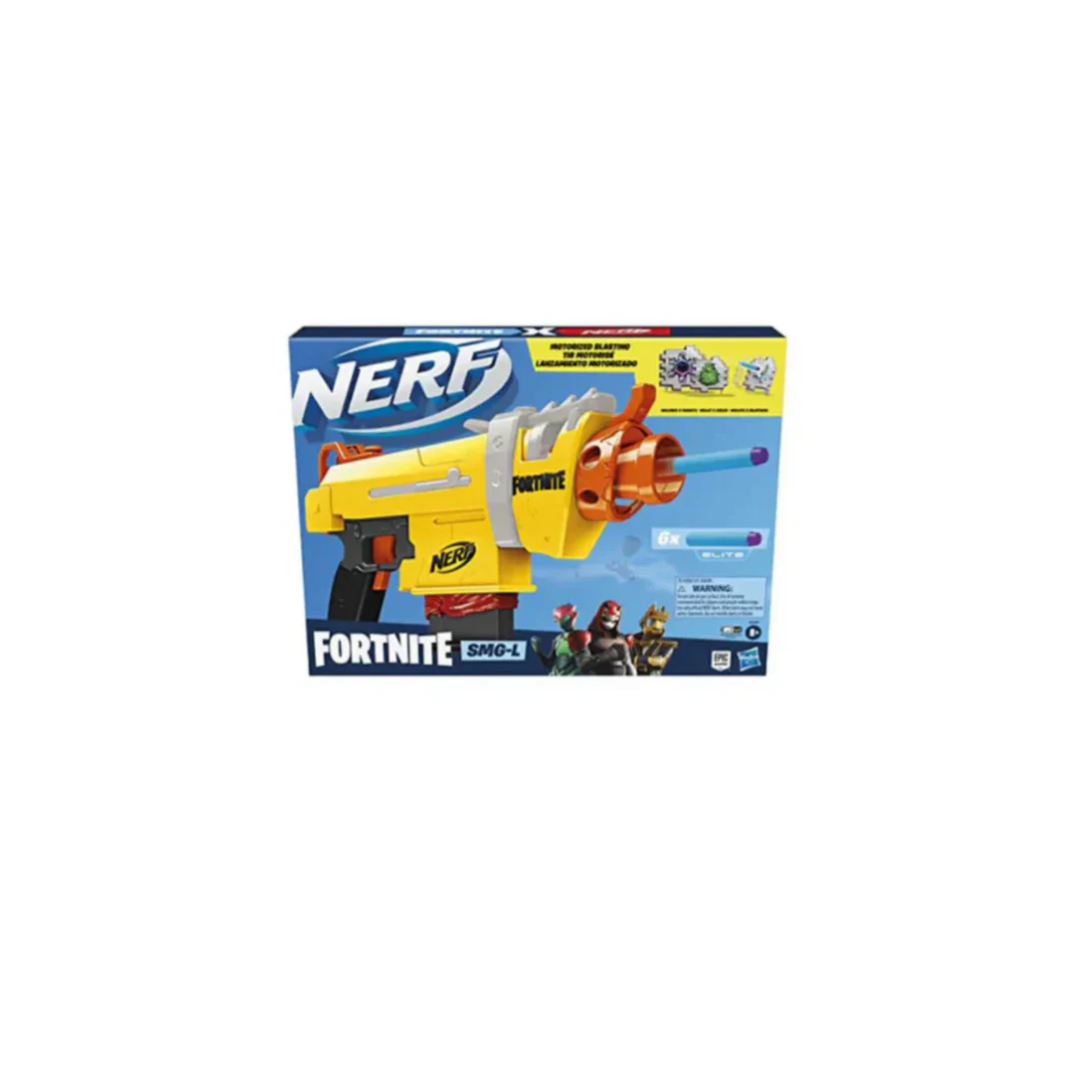 Hasbro Nerf Fortnite SMG-L Motorized Dart Blaster - Includes 3 Targets