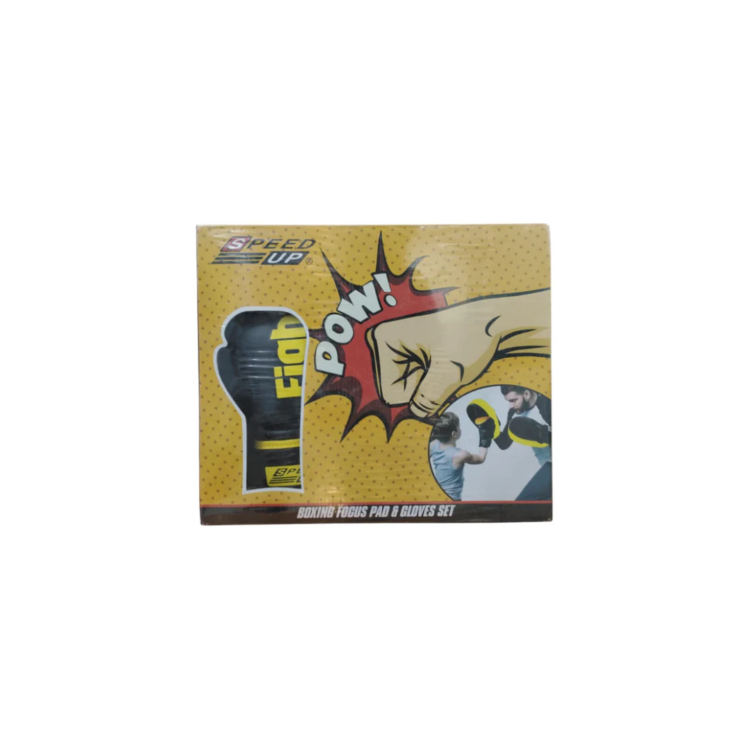 Speedup Boxing Focus Pad and Gloves Set