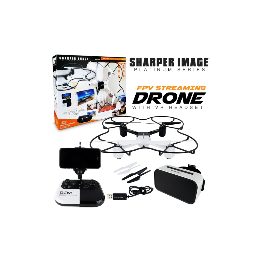 Rainbow Toys Lunar Drone with Smartphone Viewing, Virtual Reality Platinum Series, 2.4GHz HD Streaming Video, 720p RC Quadcopter