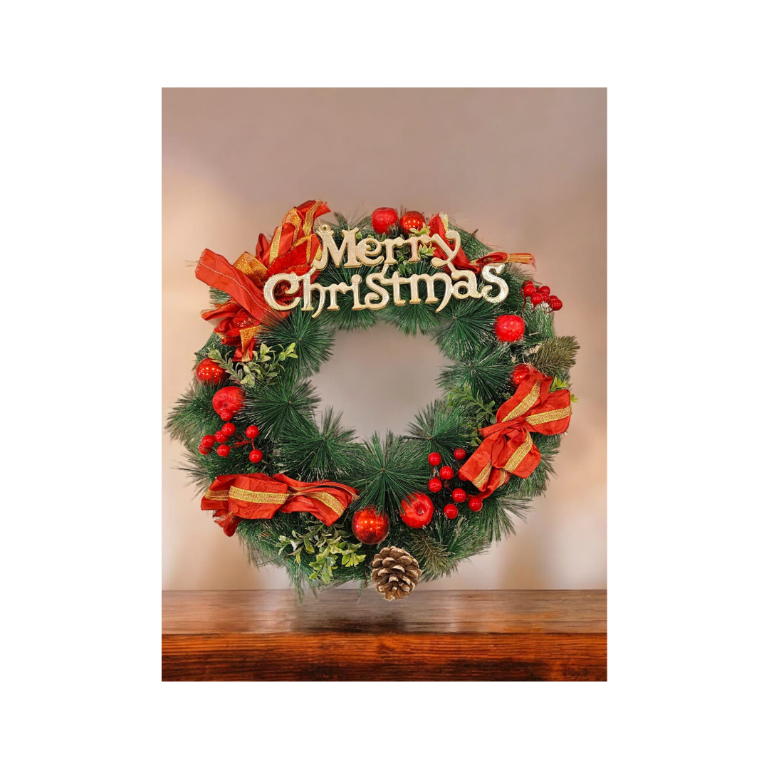 Christmas Premium Hanging Wreath 38x38cm