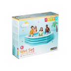 Intex 58492 Swim Center Inflatable Octagonal Family Pool: 262 Gallon Capacity – 100" x 100" x 22" – Blue
