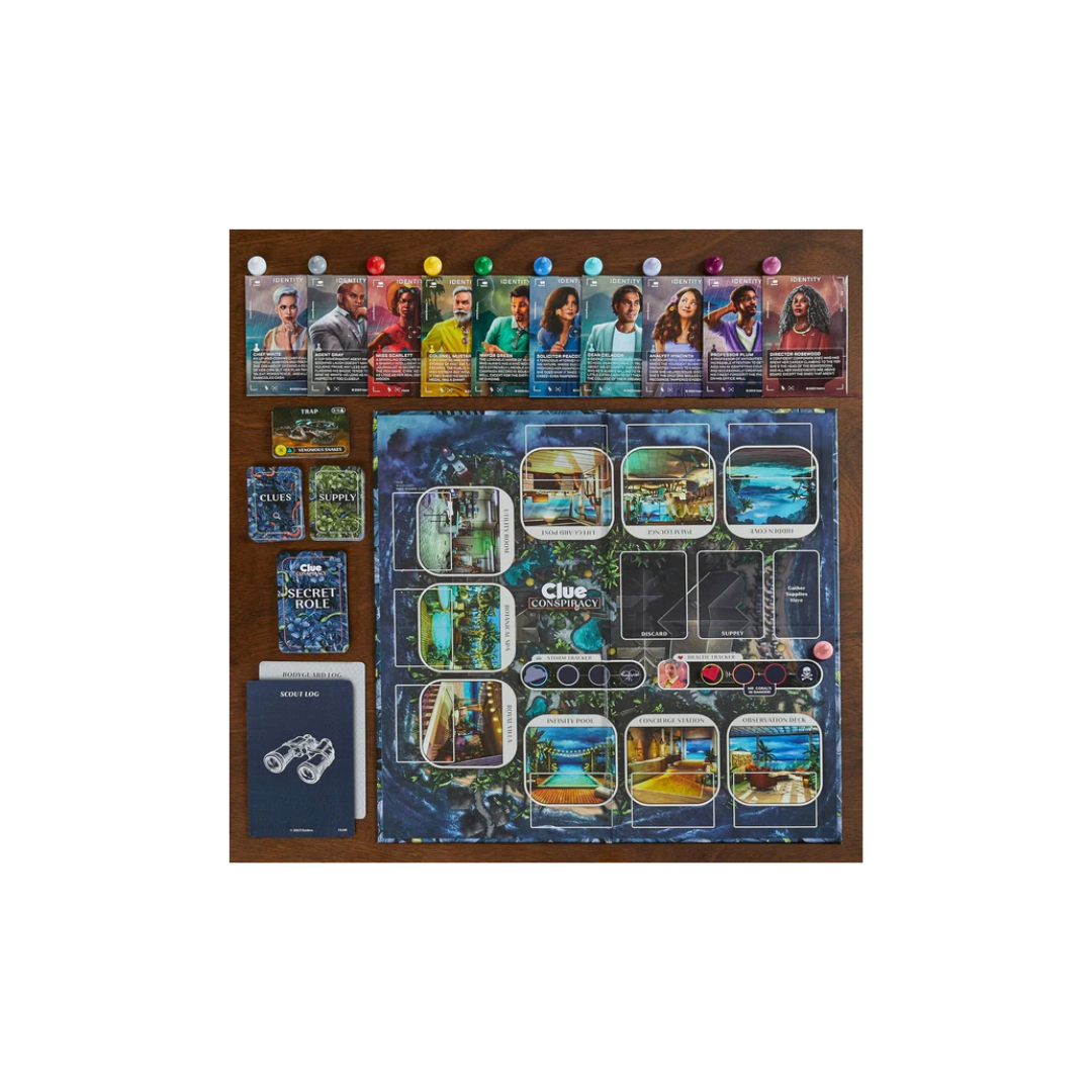 Hasbro Clue Conspiracy Mystery Game