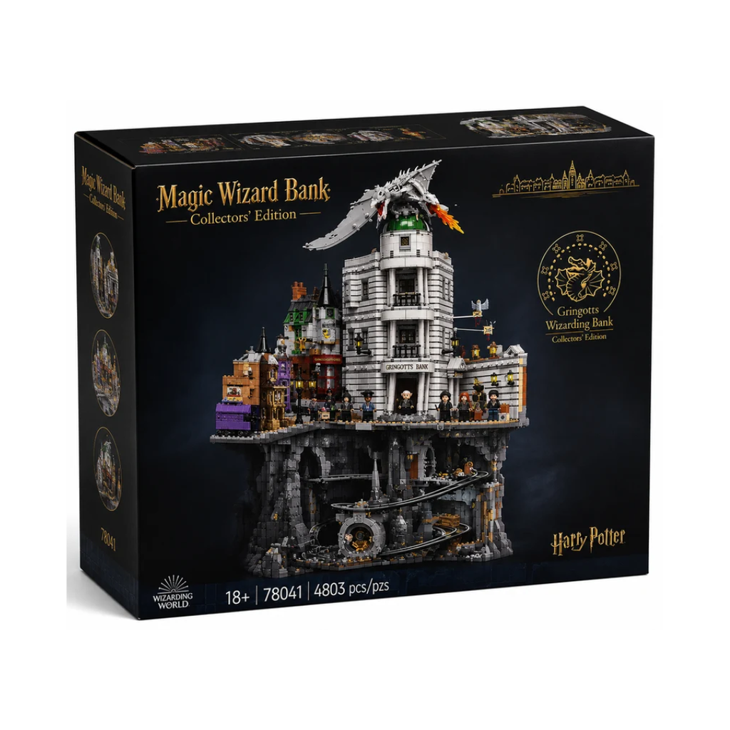 Magic Wizard Bank Building Blocks Set 4803 Pieces Premium Fantasy Collectors Display Model