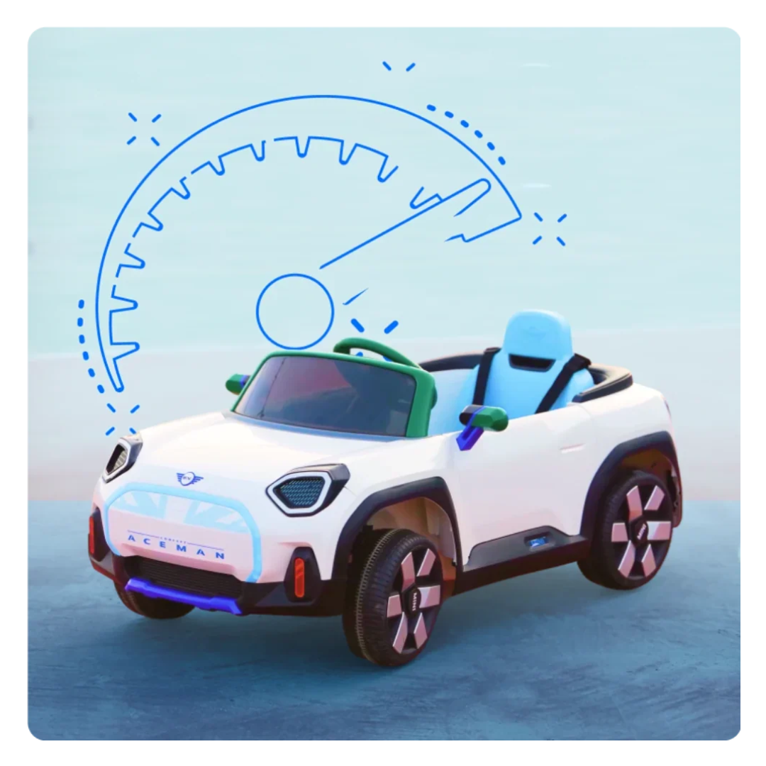 Emotorad Formula Fun Battery Oprated  Car Mini Cooper Aceman -White