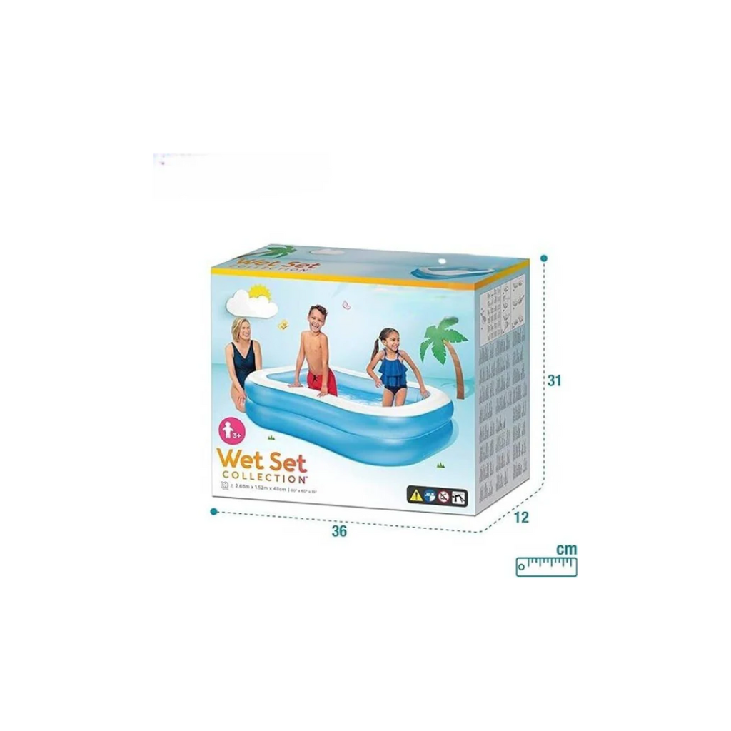 Intex 57180 Rectangular Swimming Pool 7ft