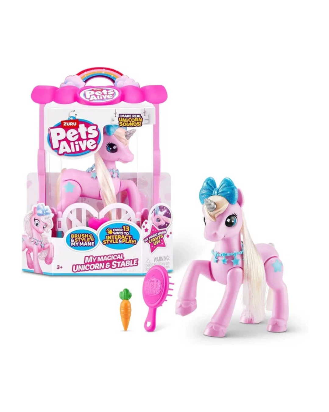 Zuru Pets Alive – My Magical Unicorn & Stable Interactive Unicorn