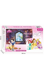 Topps 3in1 DISNEY PRINCESS JIGSAW PUZZLE Game (96 pieces in total)