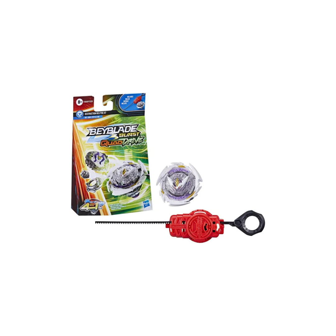 Hasbro Beyblade Burst QuadDrive Destruction Belfyre B7 with Launcher Spinning Top