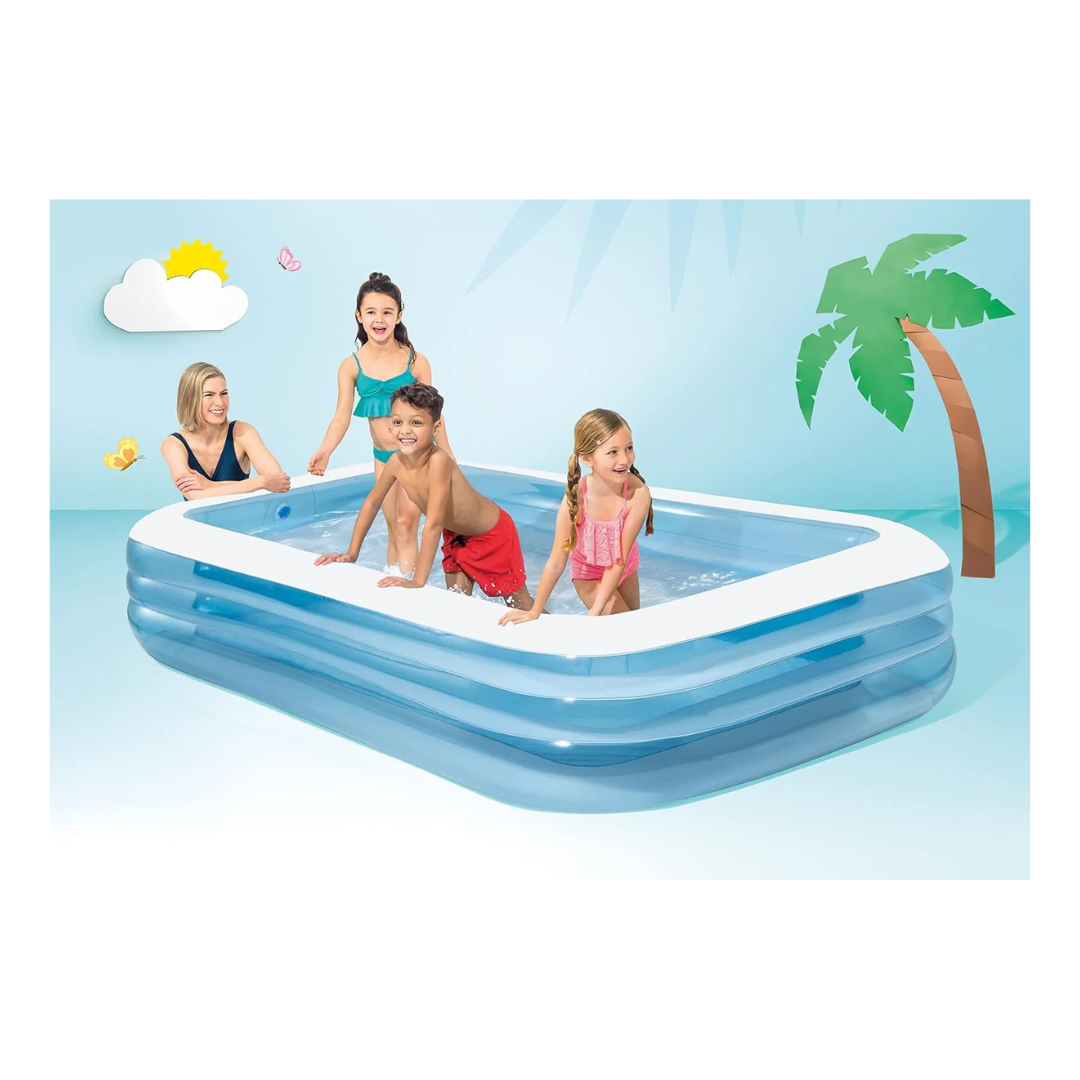 Intex 58484 Swim Center Family Inflatable Pool 10 Feet – Large Outdoor Garden Swimming Pool