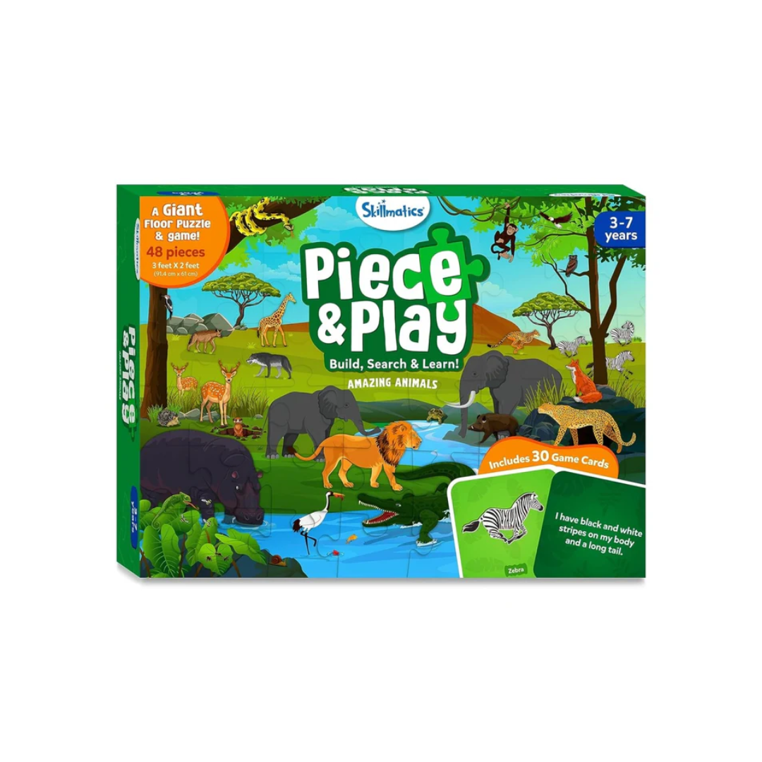 Skillmatics Piece & Play Amazing Animals, 3Y+, Multicolour