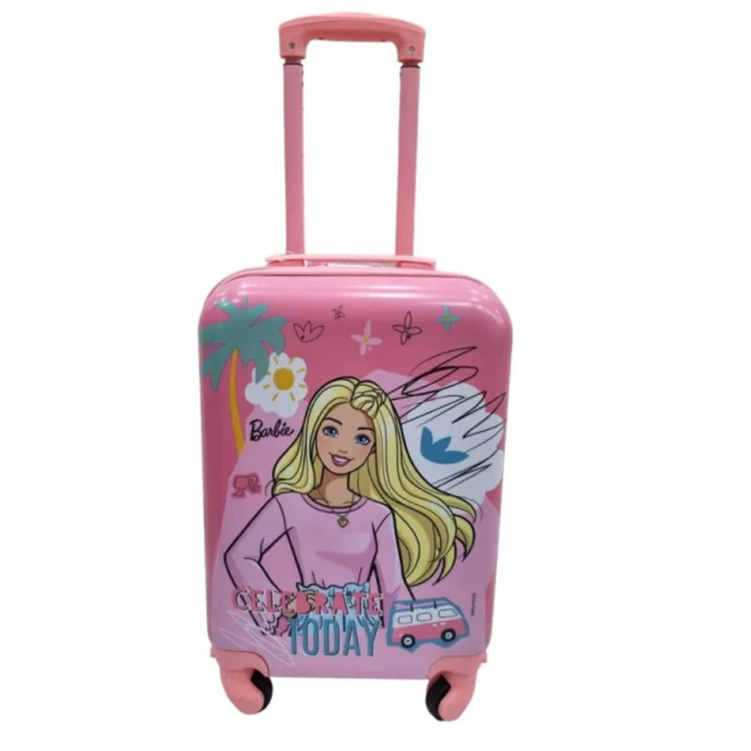 Striders Hard Luggage Trolley Bag Barbie 18 Inch
