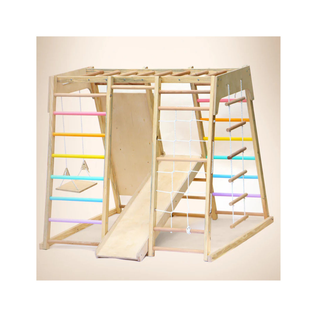 Curious Cub Wooden 7-in-1 Jungle gym