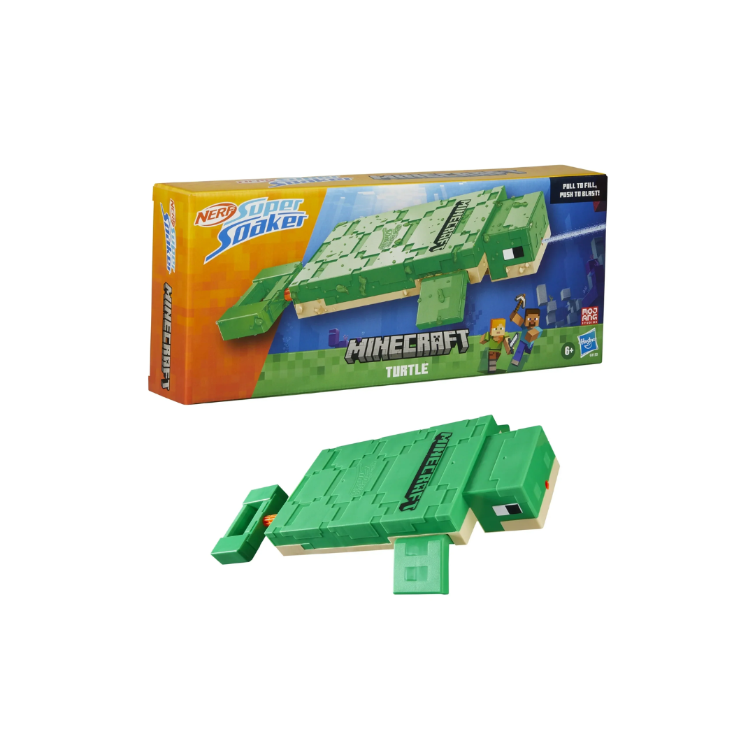 Hasbro Nerf Super Soaker Minecraft Turtle Water Blaster