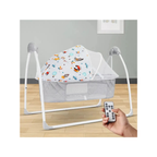 R for Rabbit Lullabies Plus Baby Cradle Auto Swing With Remote Control Grey