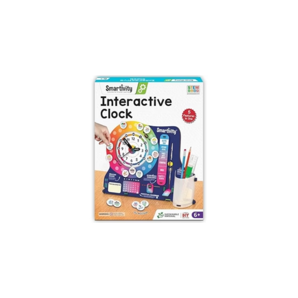 Smartivity DIY Interactive Clock with Stationary Organiser