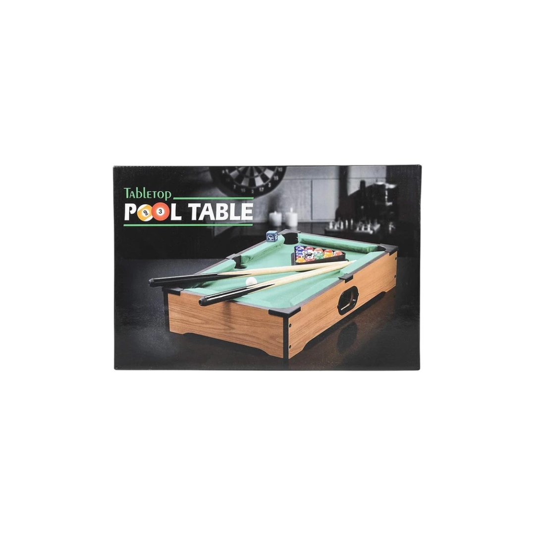 Rainbow Toys Mini Pool Table Mini Tabletop Portable Billiards Game for Adults, Kids, and Toddlers - Single Set