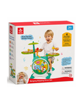 Hola Banging Bopping Drum Set with Microphone & Activity Center Musical Drum Kit for Kids