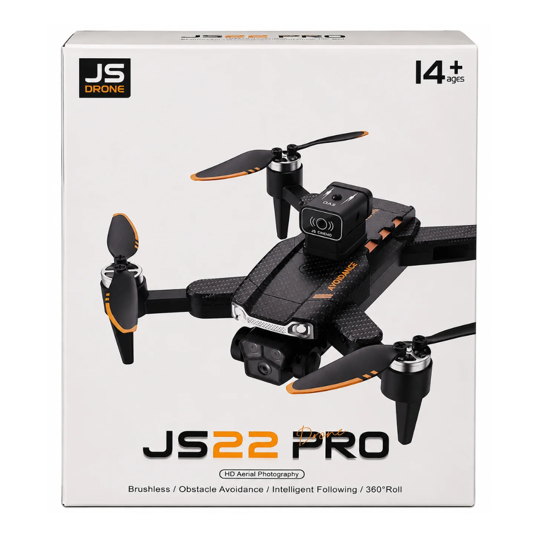 S22 Pro Foldable Camera Drone with Brushless Motor, Obstacle Avoidance & 360° Roll – 14+