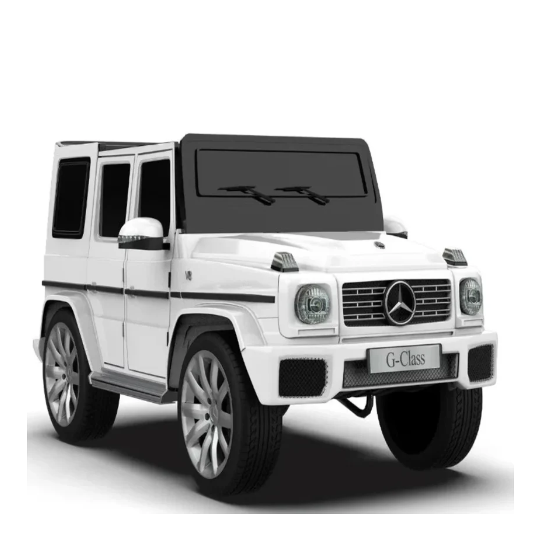 EMotorad Formula Fun Battery Oprated Mercedes Benz G-Wagon Ride-On Car, White