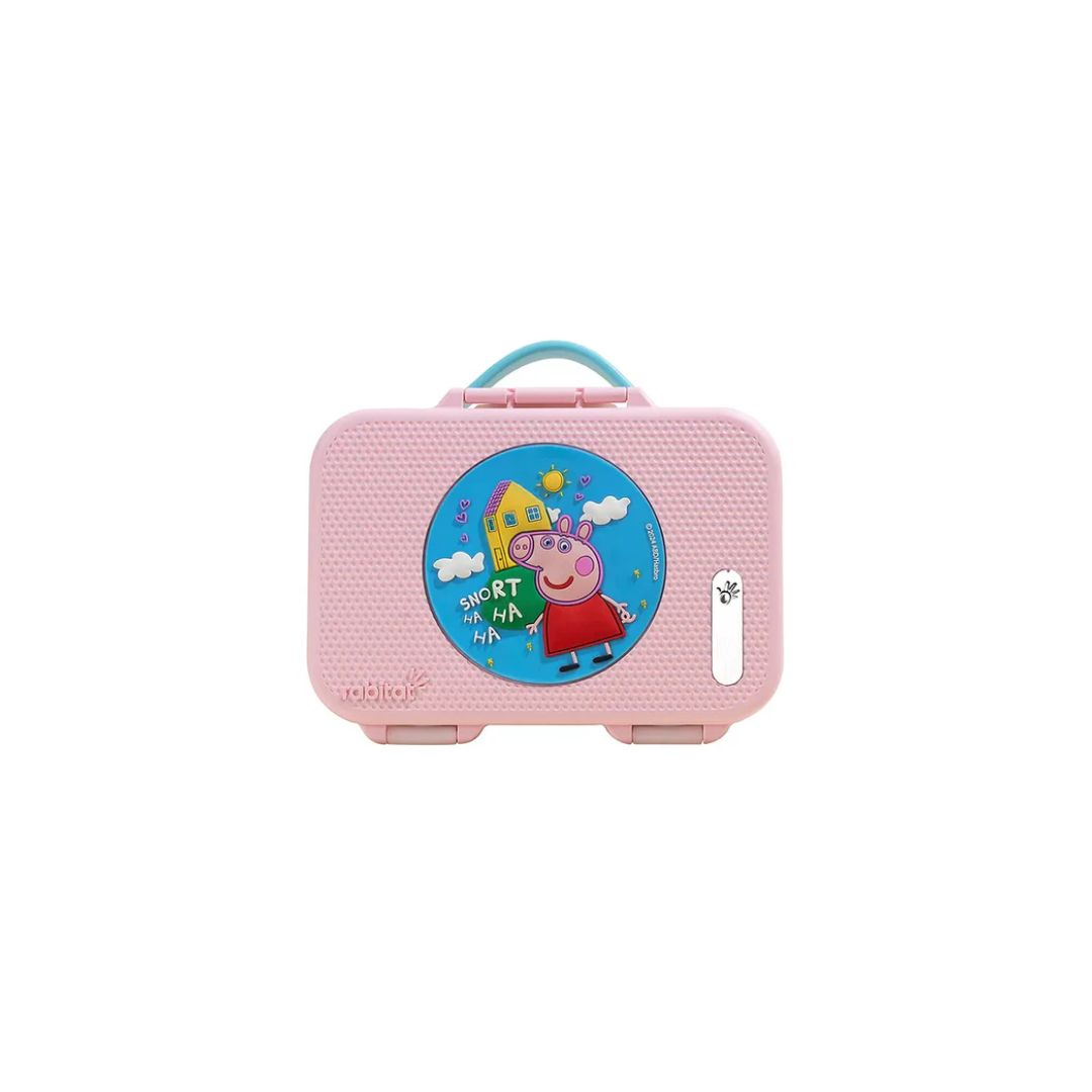 Rabitat Peppa Munchbee Divided Lunch Box Sweet Home - Peach