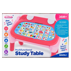 Baoli Multifunctional Study Table with 24-Key Musical Keyboard & Learning Cards 36M+